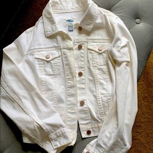 Old Navy White Denim Jacket